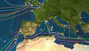 Animated map reveals the 550,000 miles of cable hidden under the ocean that power the internet