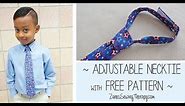 Necktie Tutorial with FREE Pattern