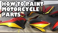 How to Spray Paint Motorcycle Parts. Speed T Project