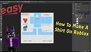 How To Make A Easy Simple Shirt On Roblox *2024