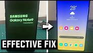 SAMSUNG NOTE 9 SCREEN ISSUE DISCOLORATION FIX 2021