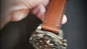 Fossil (FS5855) Bronson Chronograph Brown Lite Hide Leather Watch - Unboxing