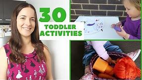 30 TODDLER ACTIVITIES AT HOME | HOW TO ENTERTAIN A 1-2 YEAR OLD