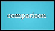 Comparison Meaning