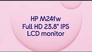 HP M24fw Full HD 23.8" IPS LCD Monitor - White - Product Overview