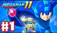 Mega Man 11 - Gameplay Walkthrough Part 1 - Intro and Block Man Stage! (PC)