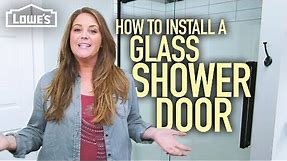 How to Install a Glass Shower Door (w/ Monica from The Weekender)