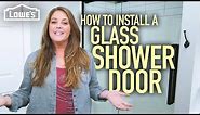 How to Install a Glass Shower Door (w/ Monica from The Weekender)