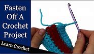 How to Finish a Crochet Project - Beginner Course: Lesson #7.5