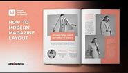 How to Create Modern Magazine Layout in Adobe Indesign CC | Graphic Design Tutorial