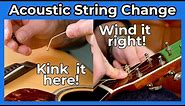 How To Change Acoustic Guitar Strings for Beginners. The BEST Way! It's EASY!