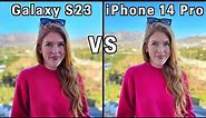Samsung Galaxy S23 VS iPhone 14 Pro Camera Comparison!