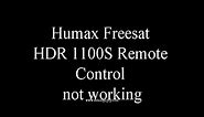 Humax Freesat HDR1100S Remote Control Not Working