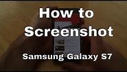 Samsung Galaxy S7 - How to Screenshot