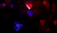 Red Indigo Moving Hearts Light Effects Free Background Videos, No Copyright | All Background Videos