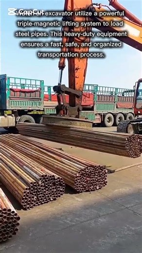 Industrial Magnet System for Efficient Pipe Loading