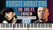 How To Play: Dr. Dre ft. Eminem - Forgot About Dre | Piano Tutorial EASY + Sheets
