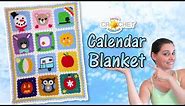 Crochet Border - Fancy Granny Calendar Blanket 2017 - Pattern & Tutorial