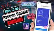 How To Do System Update On Android | Software Update Android 2024
