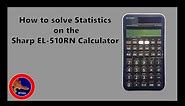 Stats mode on the Sharp EL-510RN Calculator
