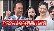Taiwan Presidential Election: Foxconn founder Terry Gou submits registration papers