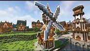 Minecraft | How to build a Medieval Windmill | Tutorial