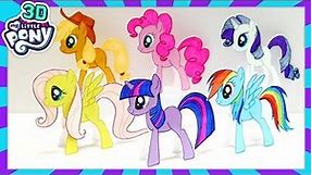 How to Make My Little Pony 3D paper dolls - Paper Craft for Kids
