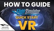 Microsoft Flight Simulator VR | How to Guide | Quick Start Details