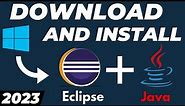 How to Download and Setup Eclipse IDE with Java JDK on Windows 10/11 | Run Program
