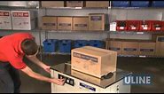 Uline H-2079 Semi-Automatic Poly Strapping Machine - Demonstration