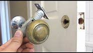 How to Remove a Vintage Door Knob | Old Fashioned Classic Brass Door Knobs Plate and Cylinder