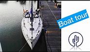 We bought a boat, 30ft Bavaria monohull sailboat tour - SV sea cactus