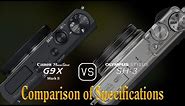 Canon PowerShot G9 X Mark II vs. Olympus Stylus SH-3: A Comparison of Specifications
