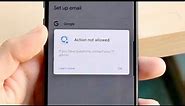 How To FIX Action Not Allowed On Android!