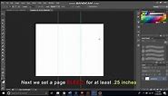 How to SET TRI FOLD brochure and BLEED in PHOTOSHOP (MANUAL WAY)