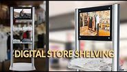 Multifunctional Merchandising Shelves with Digital Screens