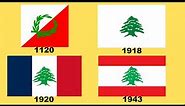 Flag of Lebanon : Historical Evolution (with the national anthem of Lebanon)