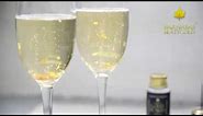 Adding Edible gold leaf to Champagne: Instructional