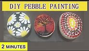 Easy pebble art painting for beginners | pebble art ideas | stone painting