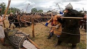 Vikings against Polish knights! Brutal buhurt in medieval historical fencing!