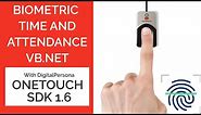 Fingerprint Biometric Time and Attendance Demo and Source Code DigitalPersona UarU 4500 VB.NET