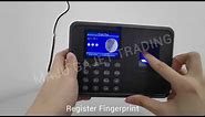 Biometric Fingerprint Time Attendance Recorder Setup Guide How To Use Download Excel Report F01