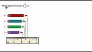 Measure lengths to nearest 1/4