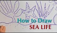 How to Draw Sea Life - Great Artist Mom - Guided Drawing