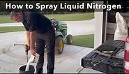 Dissolving UREA Granules To Spray Liquid Nitrogen
