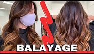 How to FREEHAND BALAYAGE for Dark Hair Whith FANOLA COLOR / STEP by STEP TECHNIQUE + Fast & Easy