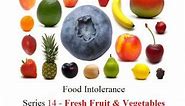 Fruit and Vegetable Allergy - Intolerance. Food Intolerance Series 14