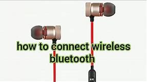 How to connect wireless bluetooth headphones earbuds to Samsung Galaxy S9 or S9+