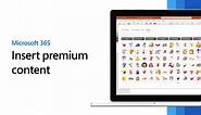 Insert images, icons, and more in Microsoft 365