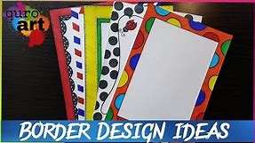 Border designs on paper|Border Designs|Project work Designs|Borders Design for School Project